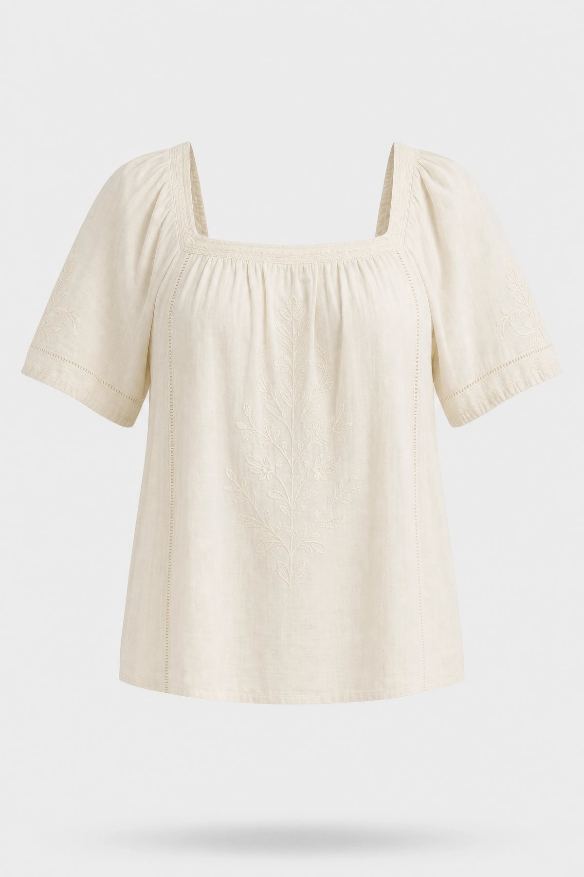 Selene Embroidered Cotton Top