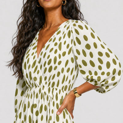 Runa Printed Midi Dress