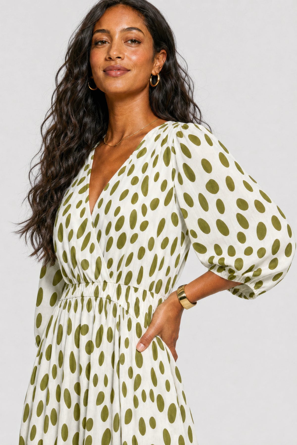 Runa Printed Midi Dress