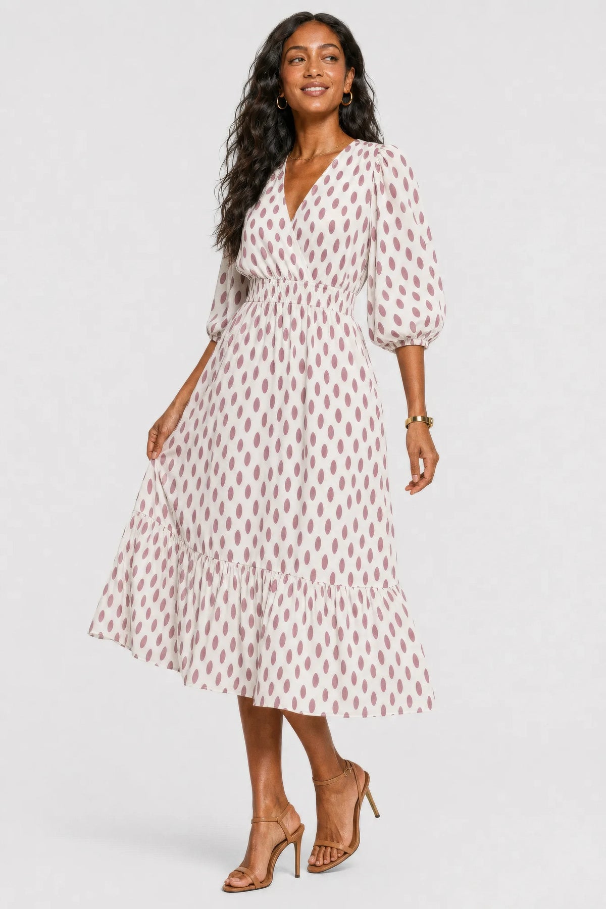 Runa Printed Midi Dress