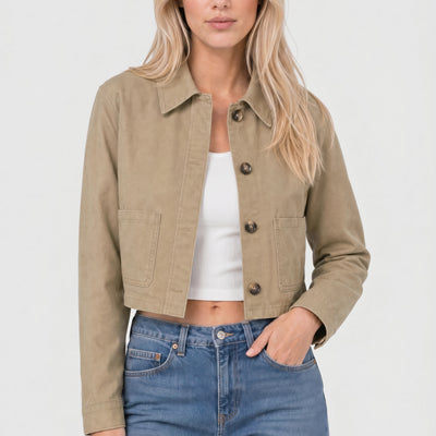 Mira Cropped Casual Jacket