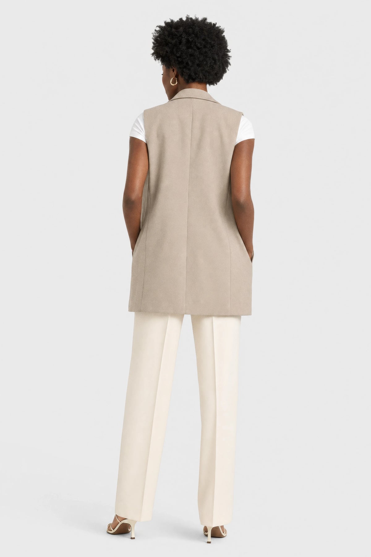 Petra Textured Blazer Vest