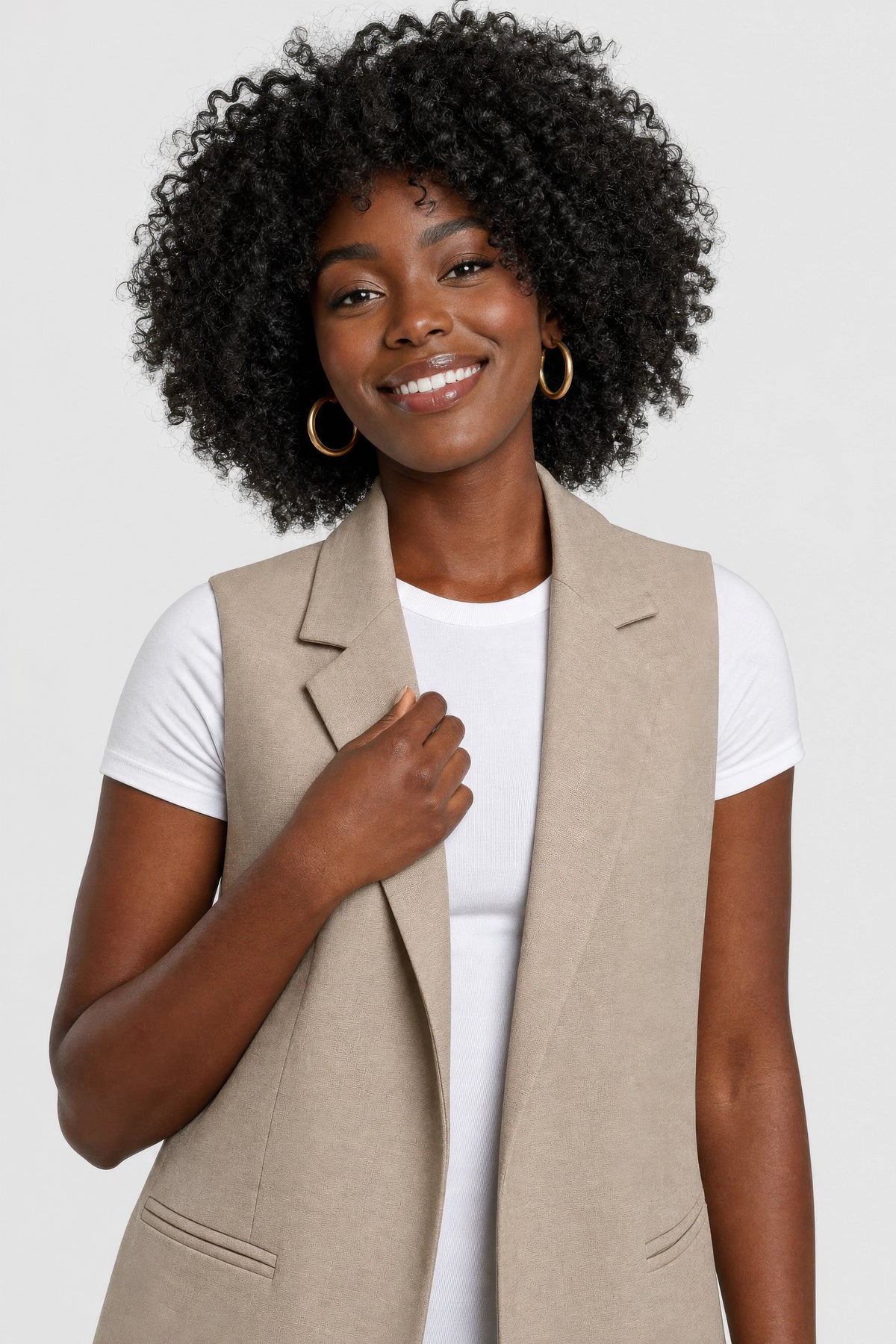 Petra Textured Blazer Vest