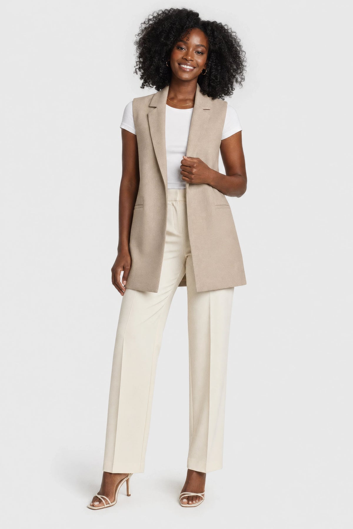 Petra Textured Blazer Vest