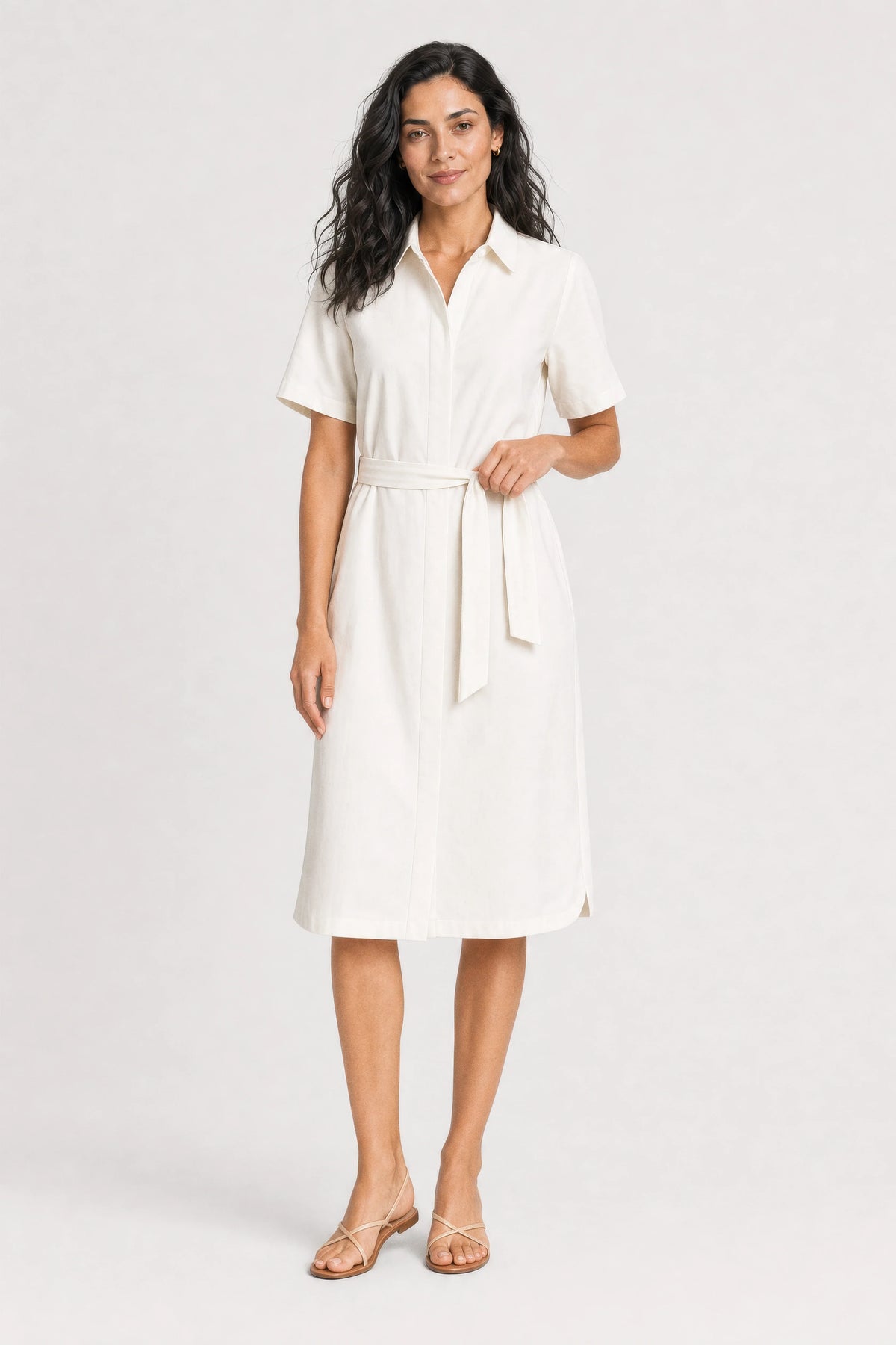 Arden Belted Shirt Dress