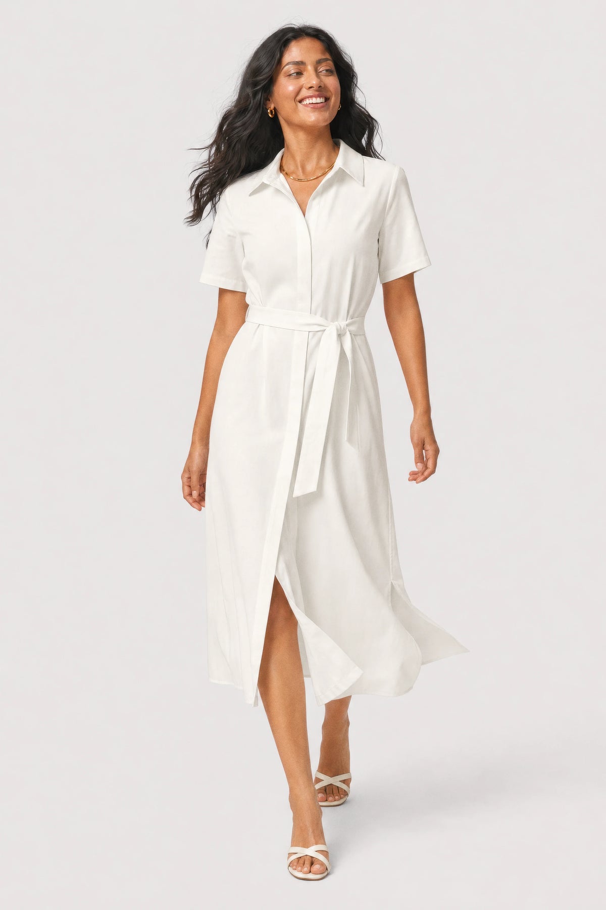 Arden Belted Shirt Dress