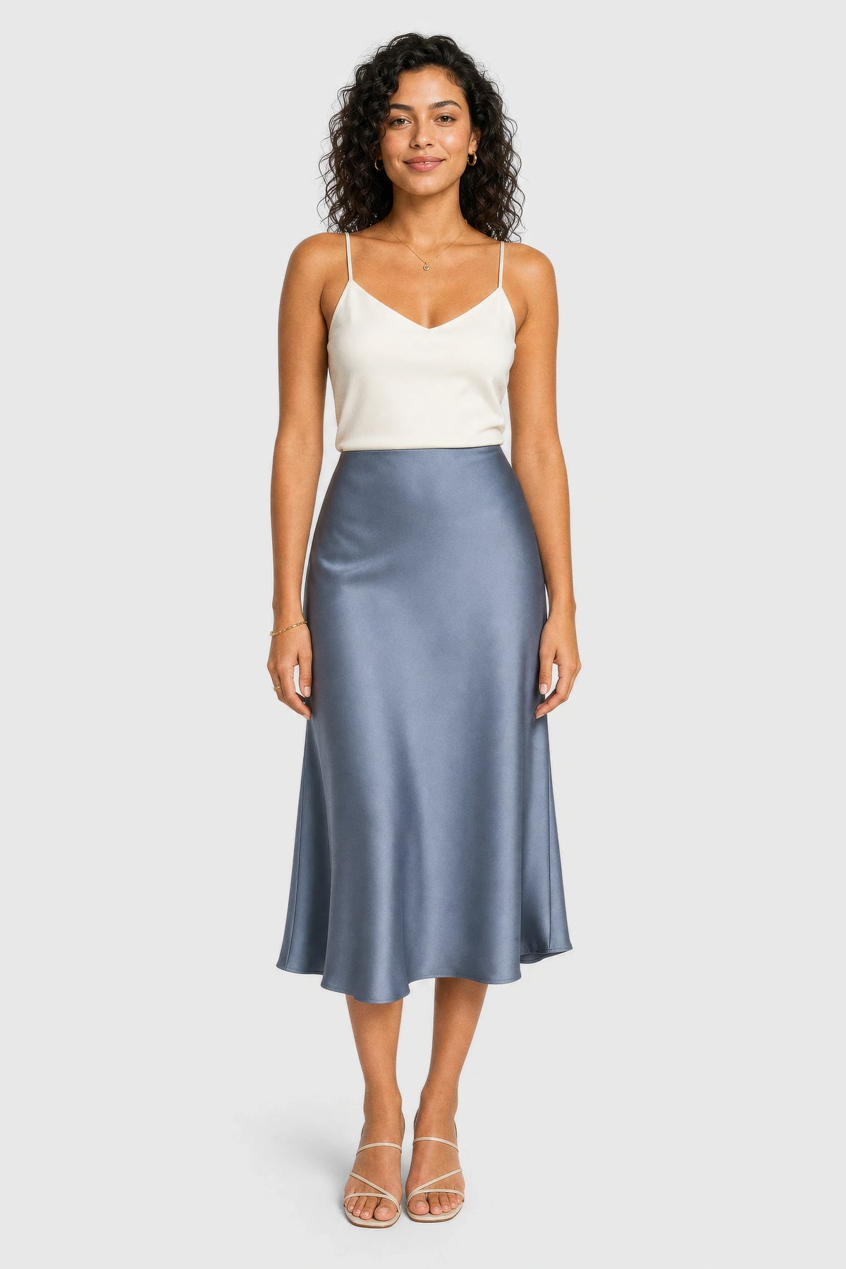 Nola Fluid Satin Skirt