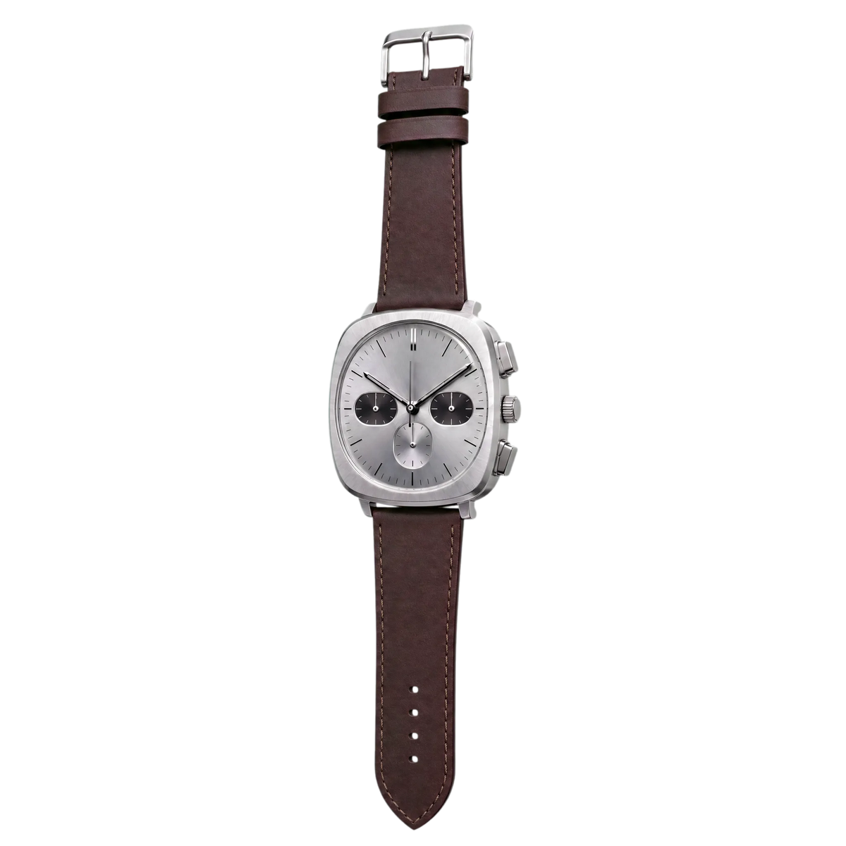 Nerovale Argent Chronograph — 45-degree view