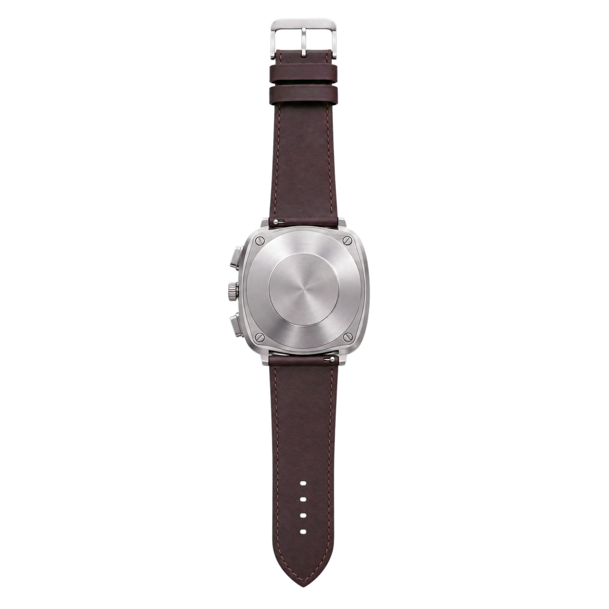 Nerovale Argent Chronograph — caseback view