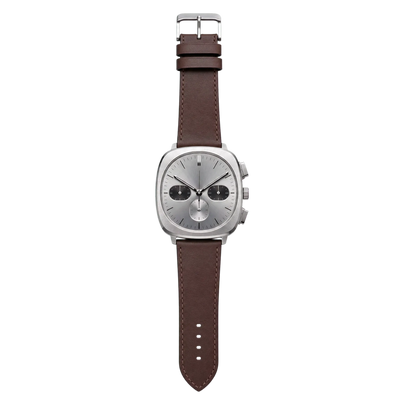 Nerovale Argent Chronograph — front view