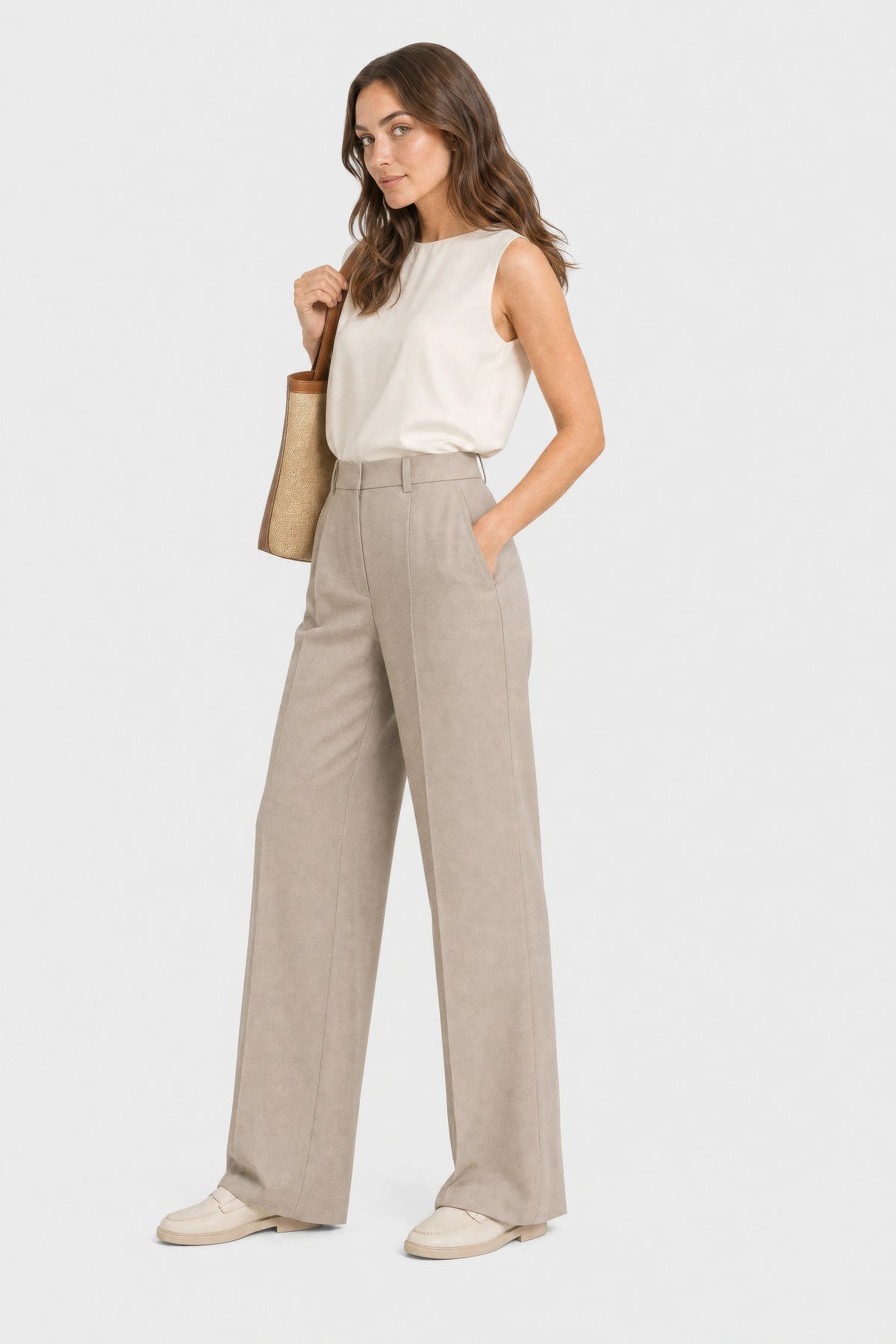 Sora Wide-Leg Trousers