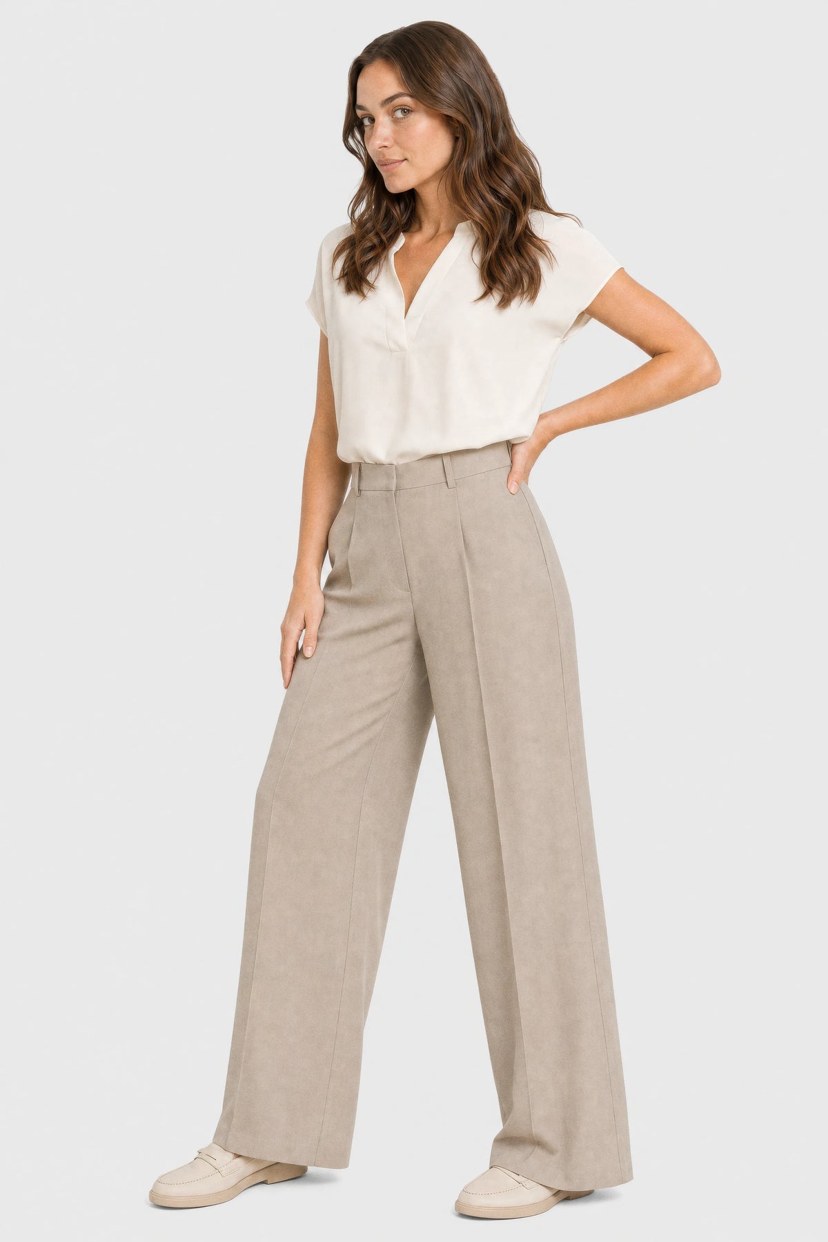 Sora Wide-Leg Trousers