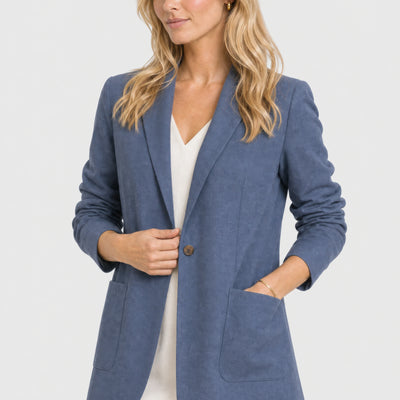 Marin Linen-Blend Blazer