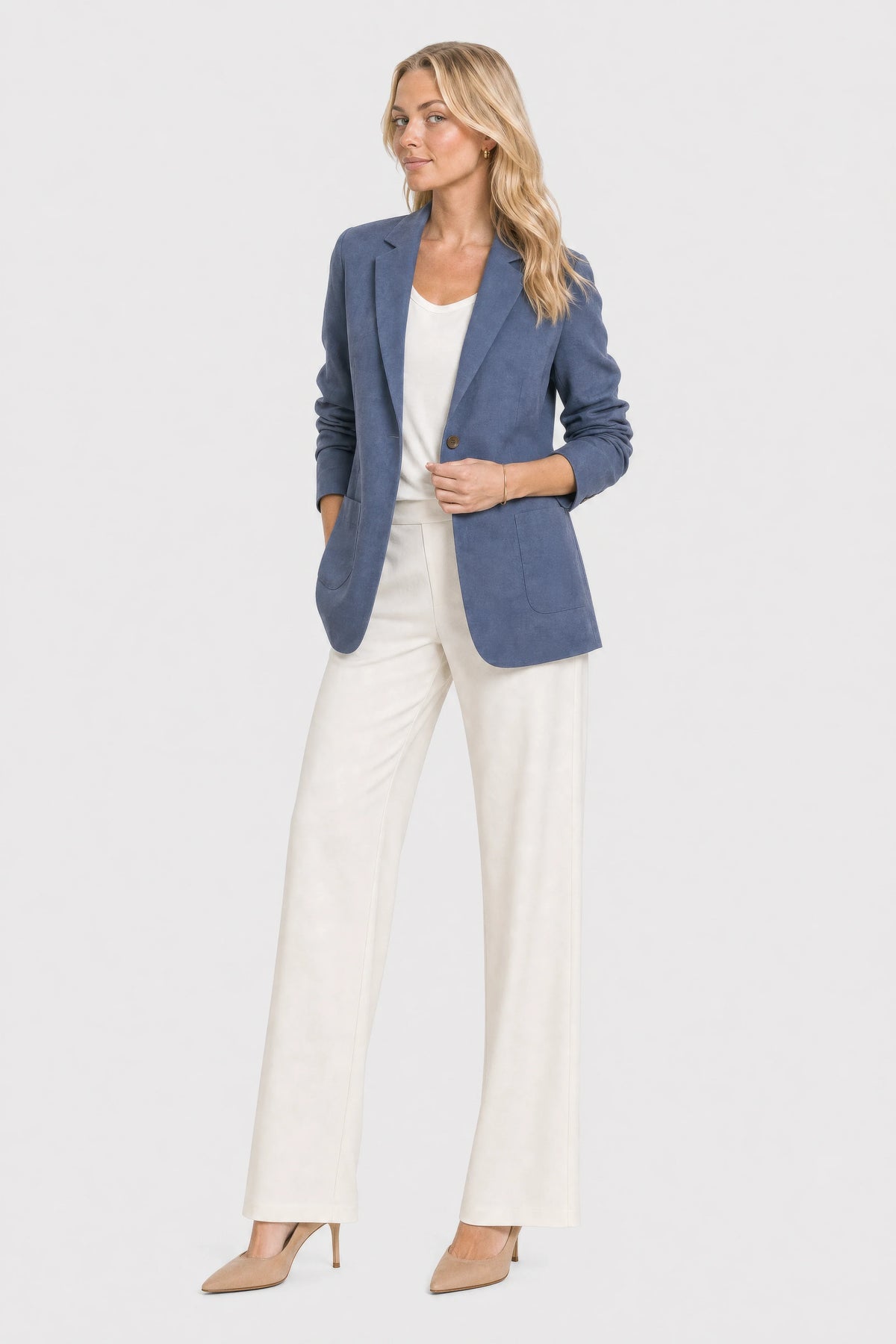 Marin Linen-Blend Blazer