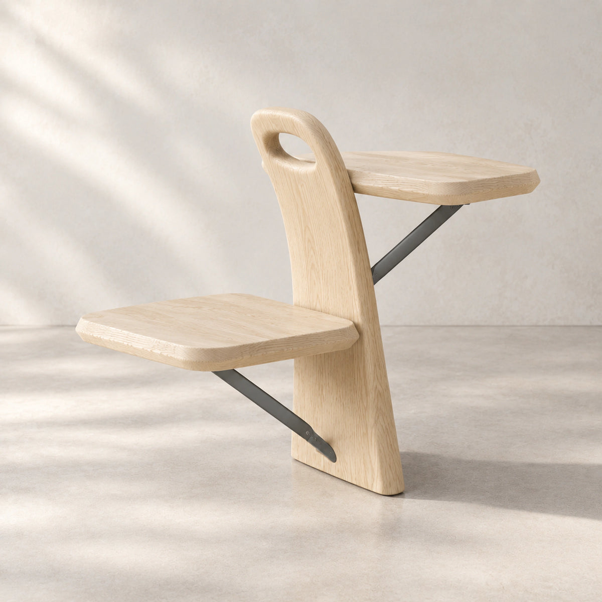 Dovetail Step Stool, rear view