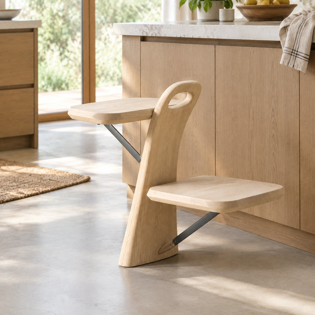Dovetail Step Stool, kitchen vignette