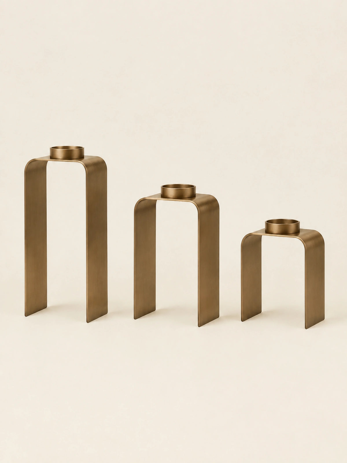 Orvane Arc Candleholder Trio — back
