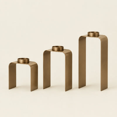 Orvane Arc Candleholder Trio — front