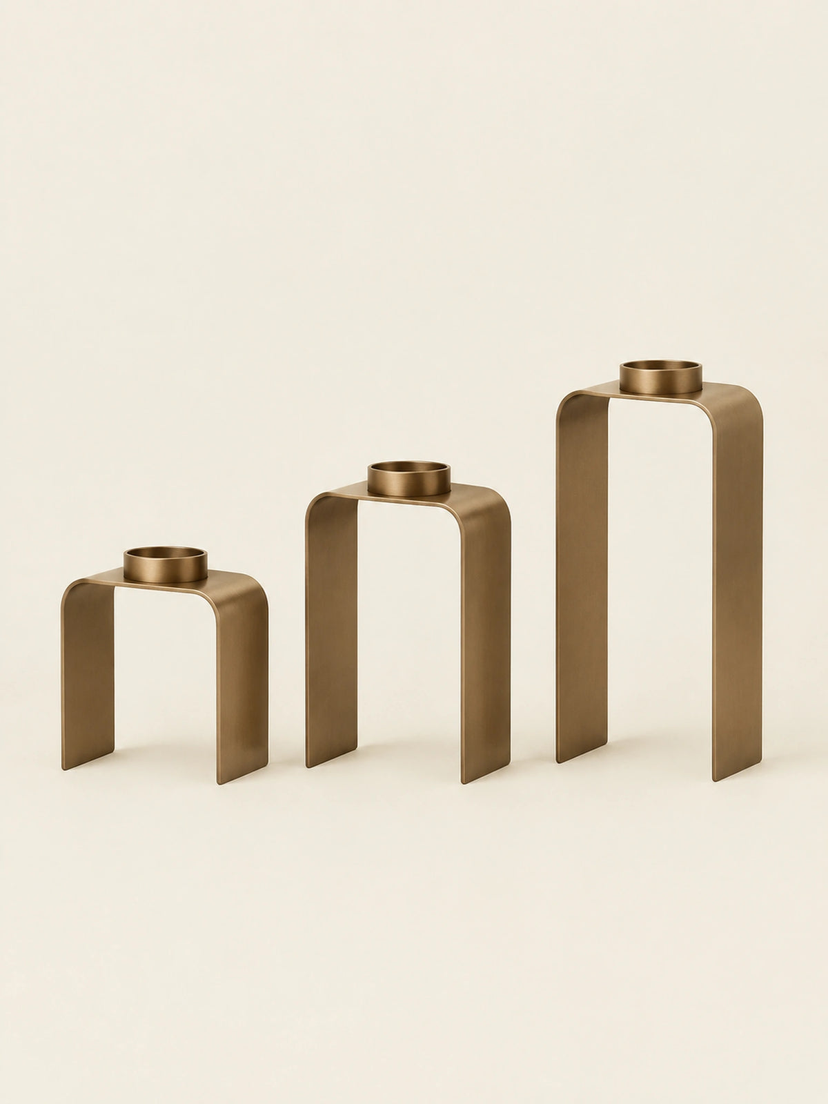Orvane Arc Candleholder Trio — front