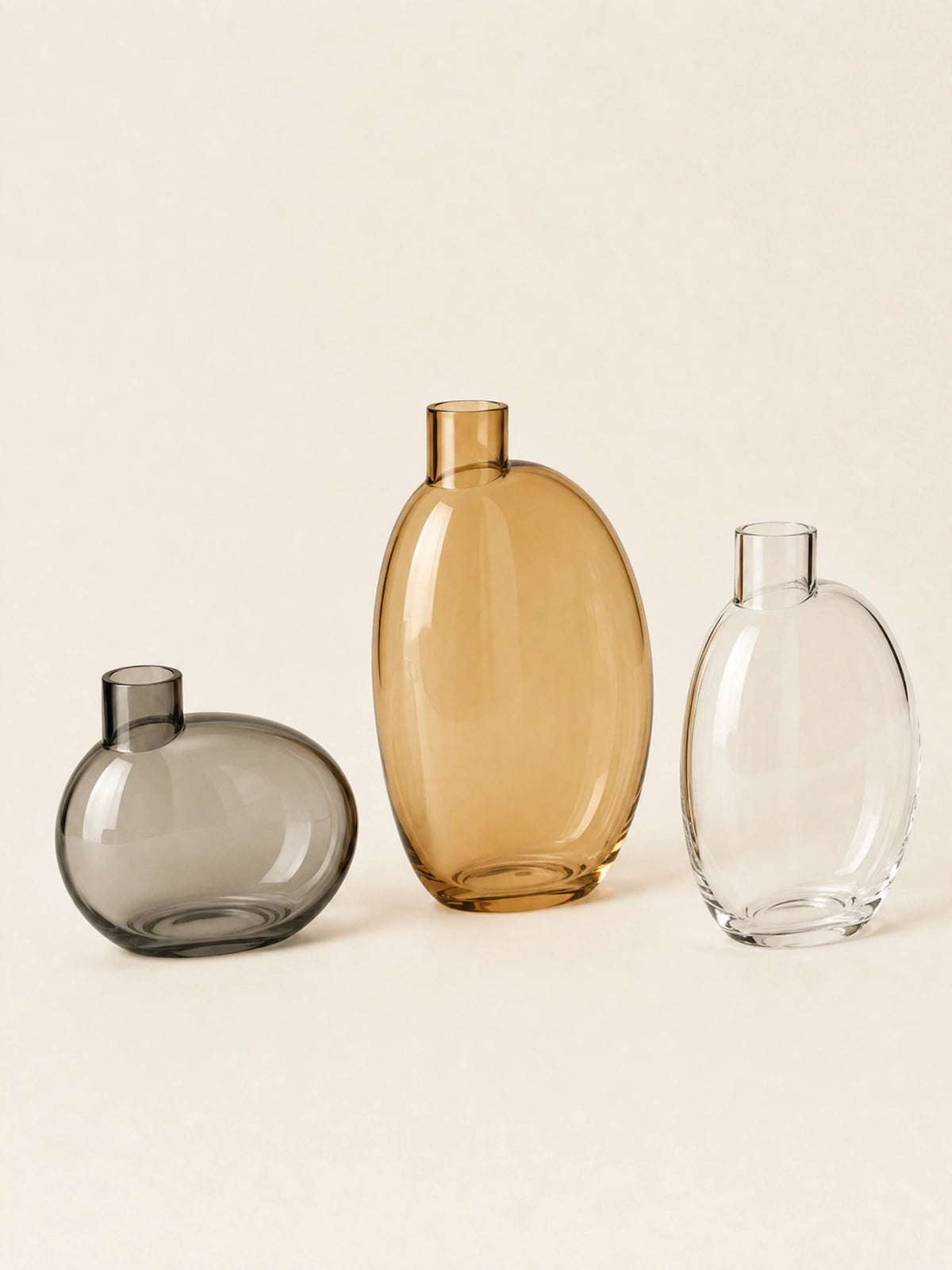 Orvane Contour Vase Trio — three-quarter