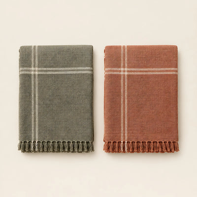 Orvane Line Throw Pair — front