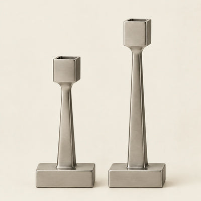Orvane Step Candleholder Pair — front