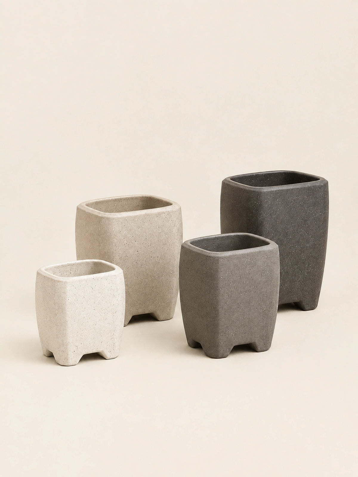 Orvane Terrace Planter Quartet — three-quarter