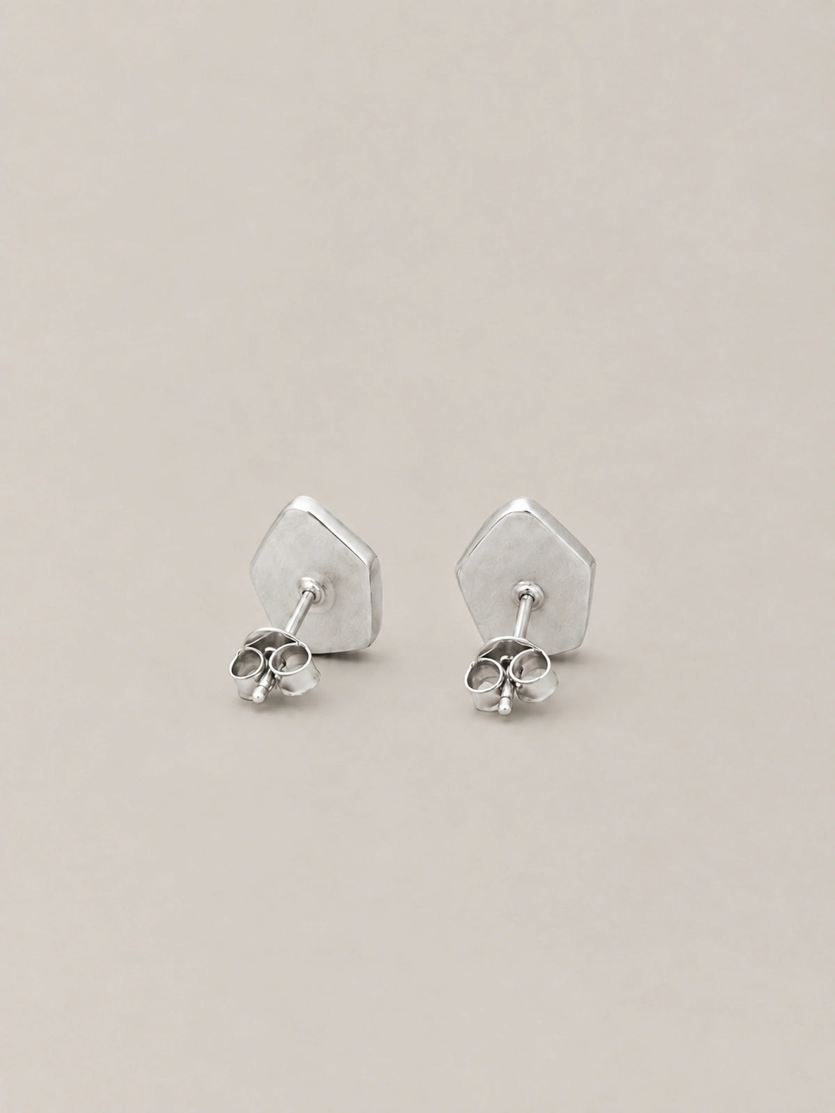 seravel facet studs silver gallery 4