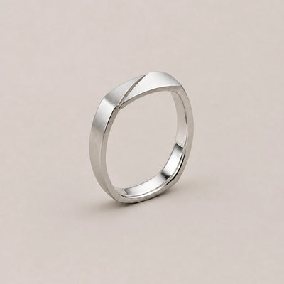 seravel fold band silver gallery 1