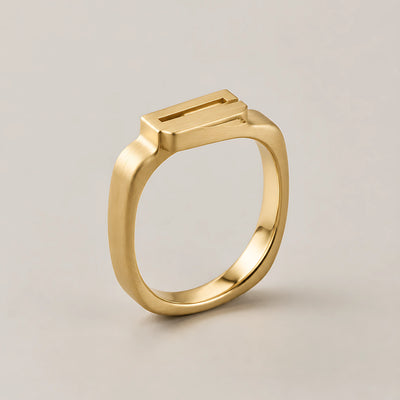 seravel offset band gold gallery 1