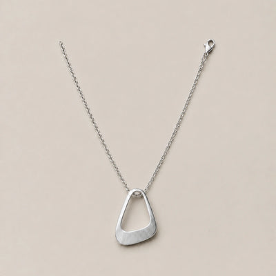 seravel quiet link necklace silver gallery 1