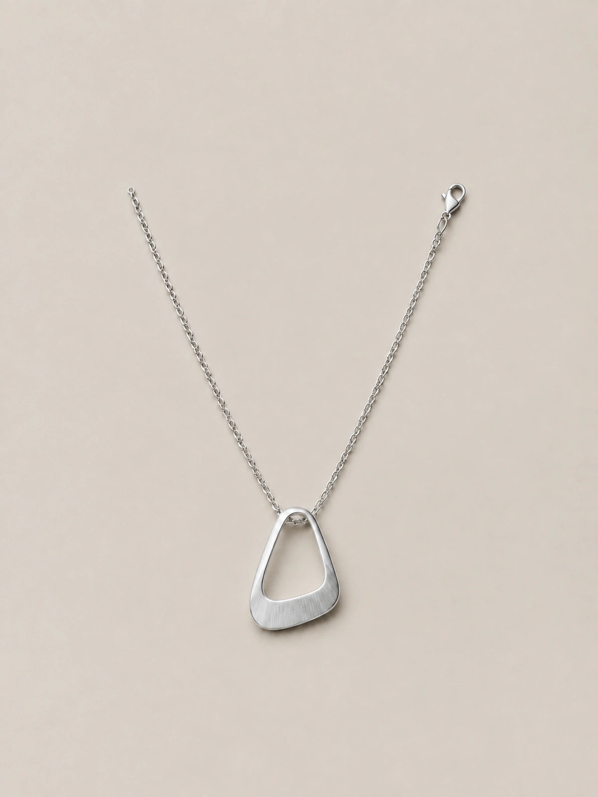 seravel quiet link necklace silver gallery 1