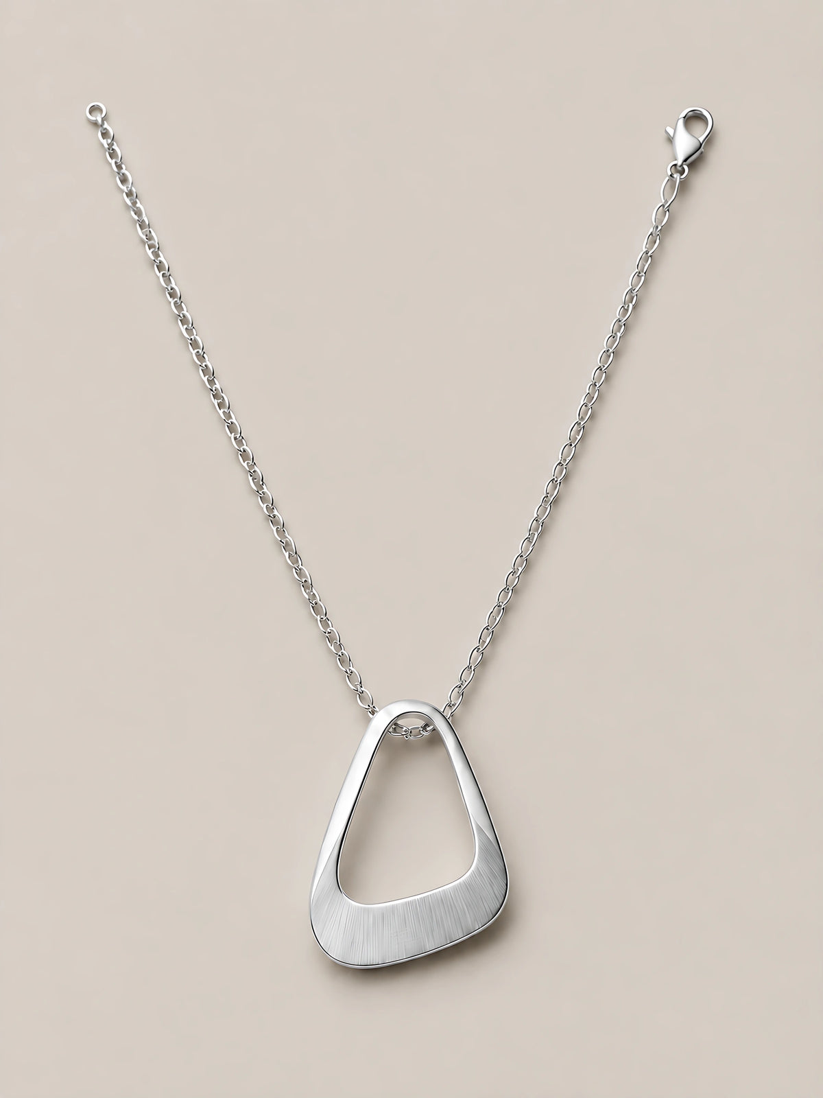 seravel quiet link necklace silver gallery 3